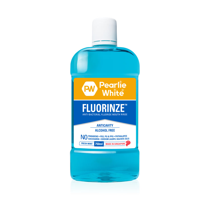 Pearlie White Fluorinze Anti-Bacterial Fluoride Mouth Rinse 750ml