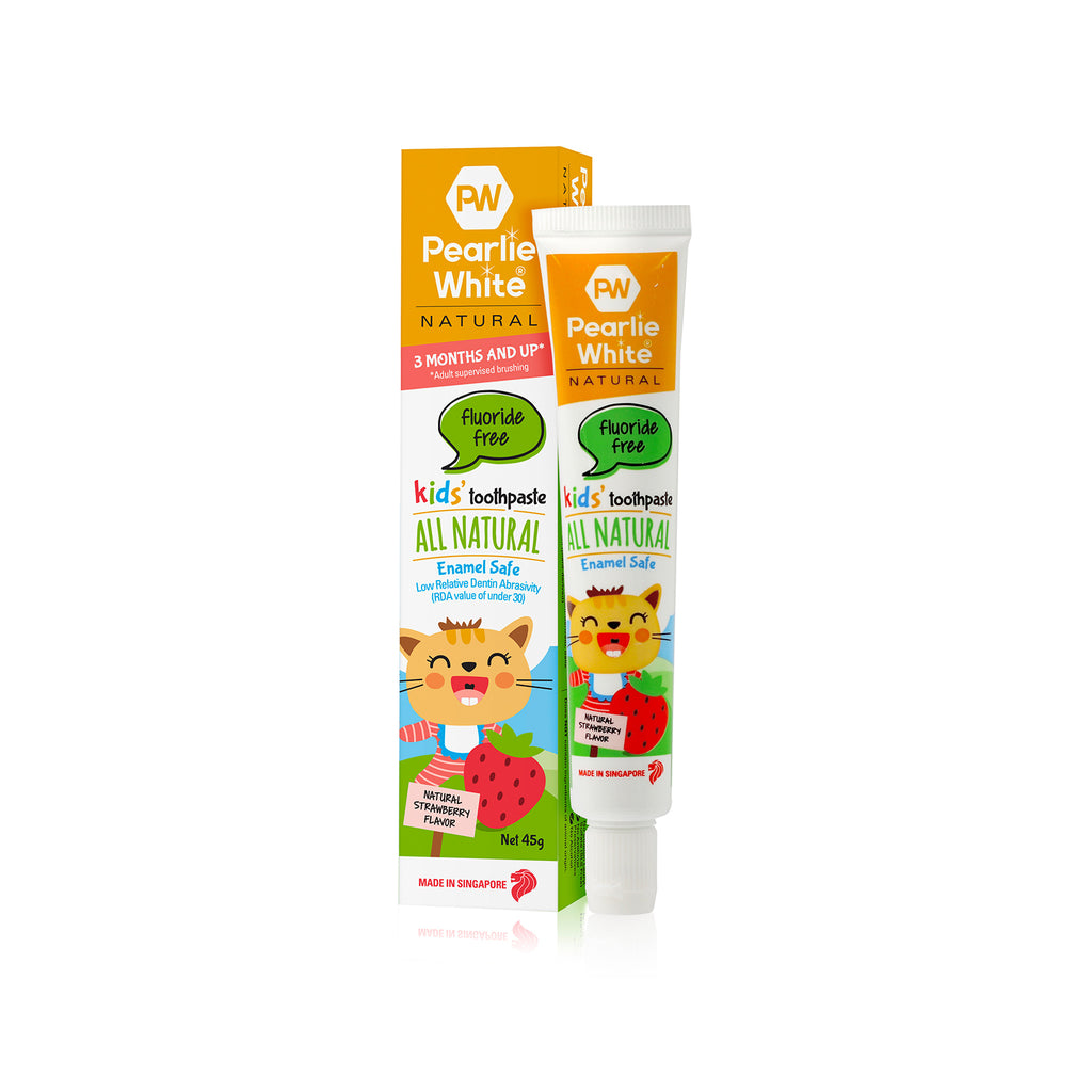 Pearlie White All Natural Enamel Safe Kids TP Strawberry 45g