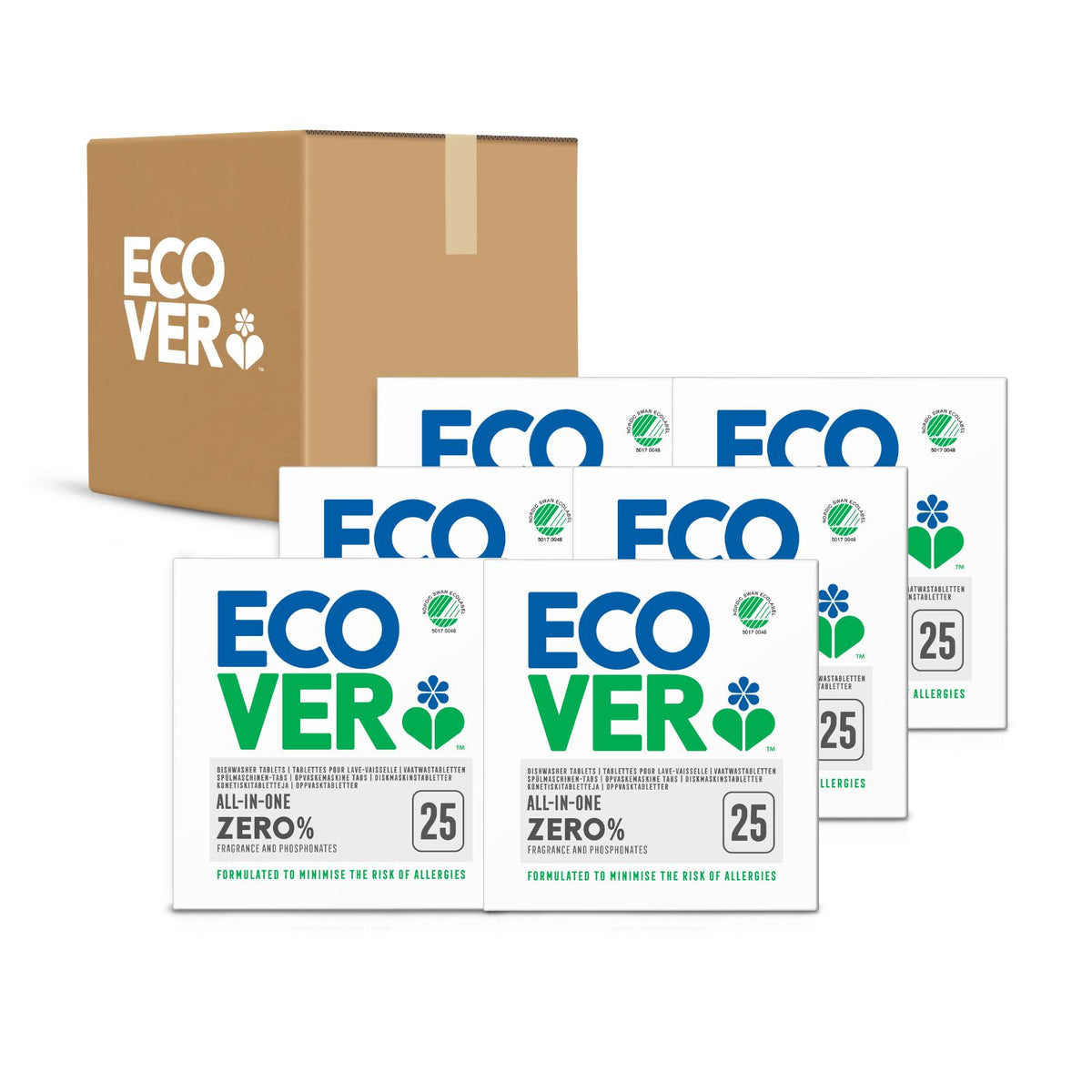 Zero Dishwasher Tablets 25s (Carton of 6) Ecover Singapore